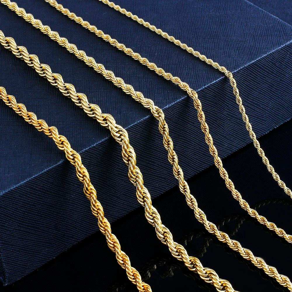 Stainless Steel Rope Chain Necklace