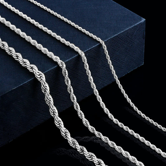 Stainless Steel Rope Chain Necklace