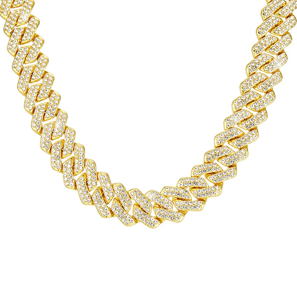 Silver Cuban Link Chain Necklace